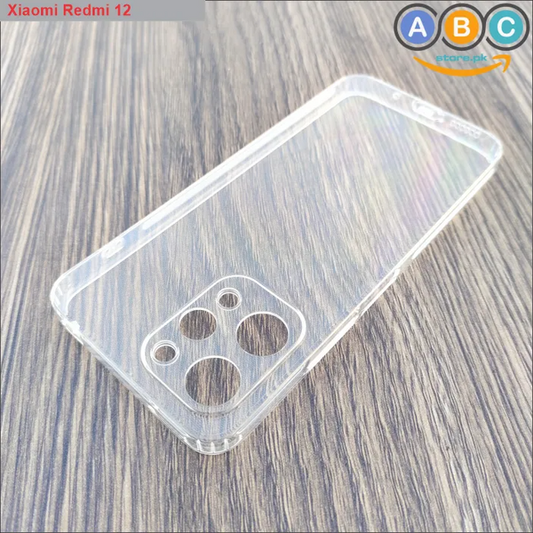 Xiaomi Redmi 12 Case, Soft TPU with Dust Plugs (NO Corner Bumpers) Ultra Clear Back Cover for Redmi12, XiaomiRedmi12