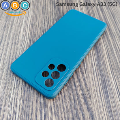 Samsung Galaxy A33 5G Case, Liquid Silicone Lens Protective Inside Microfiber Liner Back Cover