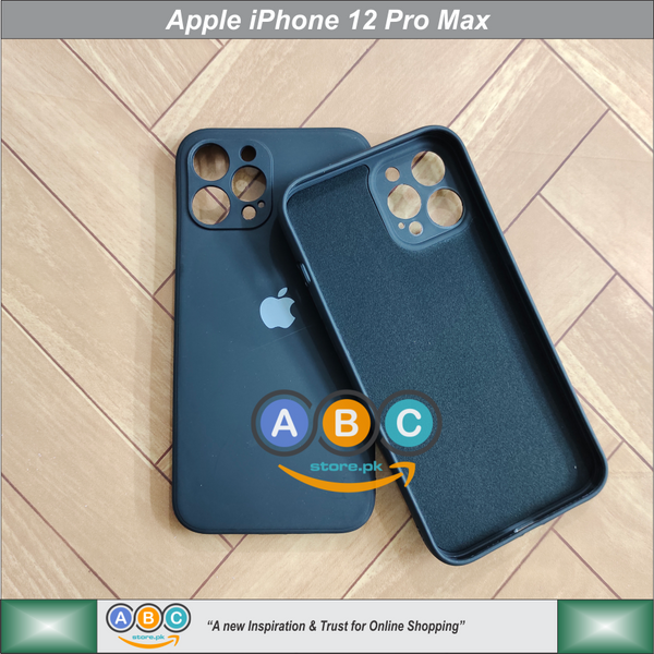 Apple iPhone 12 Pro Max Case, Liquid Silicone Official (Brand Logo) Lens Protective Back Cover