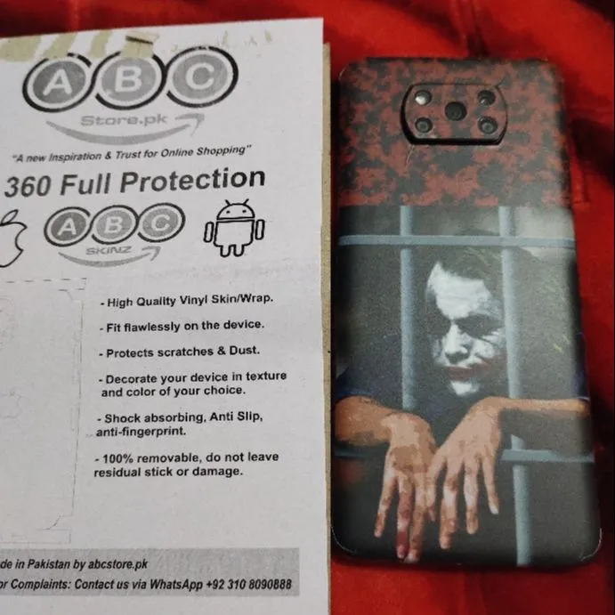 Phone Raps Printed Joker Mobile Wraps for All Phone Brands/Models – ABC Store