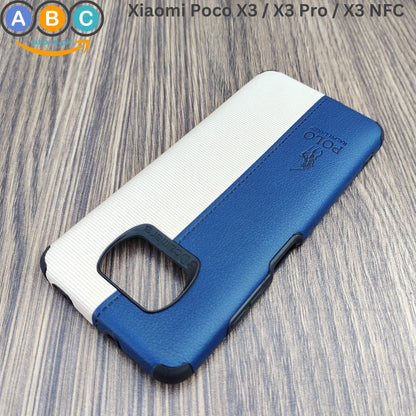 Xiaomi Poco X3 / X3 Pro / X3 NFC Case, Polo Dual Pattern Leather Finish Back Cover