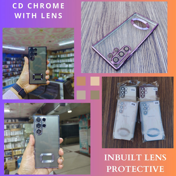 Samsung Galaxy S22 Ultra 5G, CD Chrome with Camera Lens Back Cover