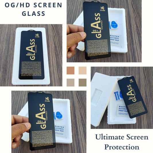 Oppo A58 (4G), OG/HD Tempered Glass Screen Protector