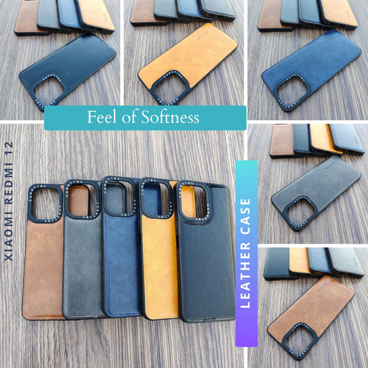Xiaomi Redmi 12 Case, X-Level Luxury Leather Back Cover