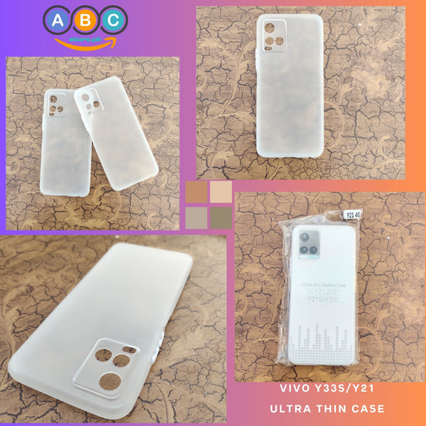 Vivo Y33s/Y21  Case, Soft Ultra-thin Matte Finish Light Weight Back Cover