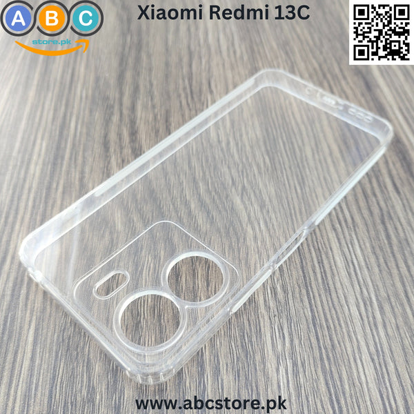 Xiaomi Redmi 13C / Poco C65 Case, Soft TPU with Dust Plugs (NO Corner Bumpers) Ultra Clear Back Cover