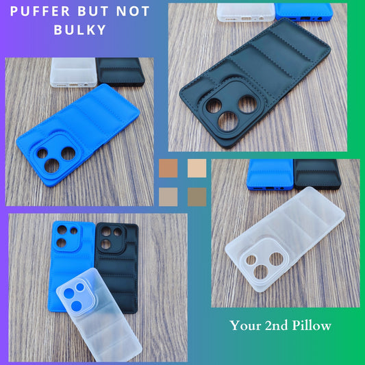 Techno Camon 20/20 Pro Case, Puffer Pattern Soft TPU Silicone Phone Back Cover