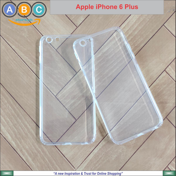 Apple iPhone 6+ (Plus) Case, Soft TPU Ultra-Clear with Dust Plugs (NO Corner Bumpers) Back Cover