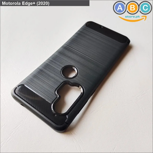 Motorola Moto Edge Plus (2020) Case, Brushed Texture TPU Shockproof Back Cover