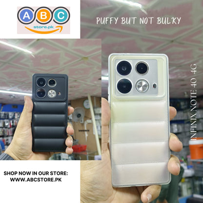 Infinix Note 40 (4G) Case, Puffer Pattern Soft TPU Silicone Phone Back Cover