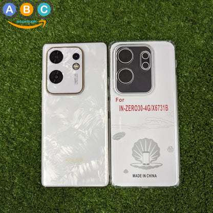 Infinix Zero 30 (4G) Case, Soft TPU with Dust Plugs (NO Corner Bumpers) Ultra Clear Back Cover