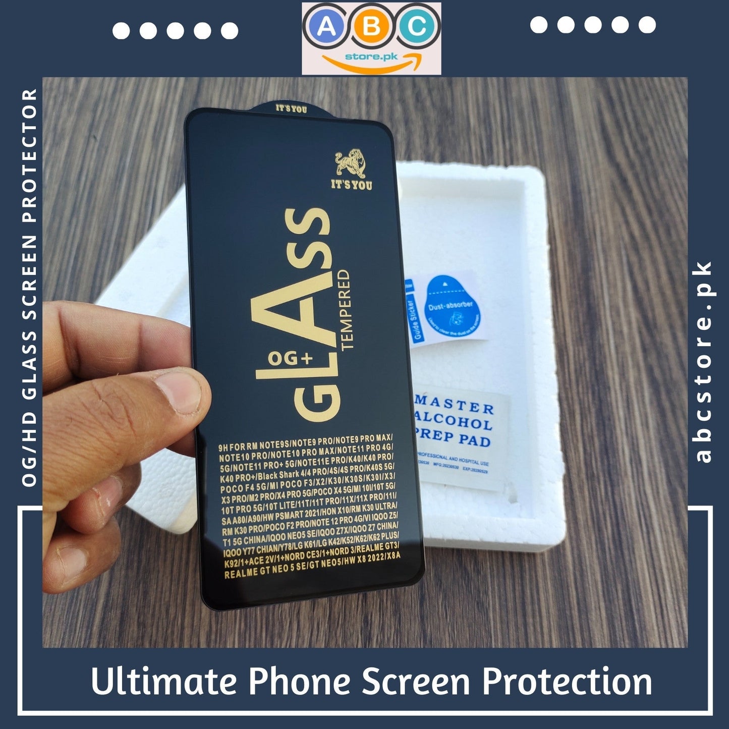 Vivo Y100, OG/HD Tempered Glass Screen Protector