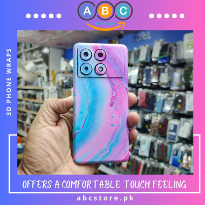 Xiaomi Redmi A3, 3D Embossed Full Back Protection Phone Vinyl Wrap