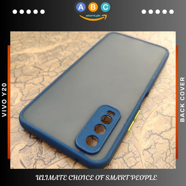 Vivo Y20 Case, Smoke Matte Back Cover