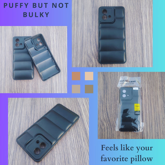 Motorola Moto G84 (5G) Case, Puffer Pattern Soft TPU Silicone Phone Back Cover