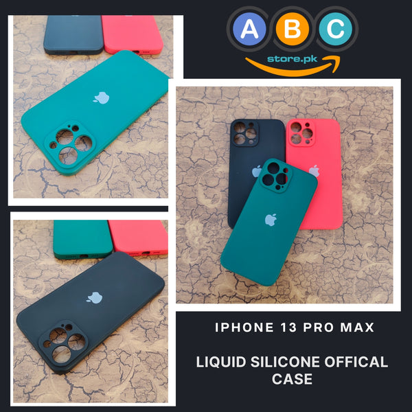 Apple iPhone 13 Pro Max Case, Liquid Silicone Official (Apple Logo) Lens Protective Back Cover