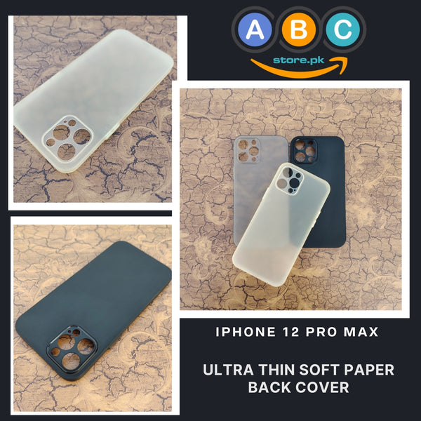 Apple iPhone 12 Pro Max Case, Soft Ultra-thin Matte Finish Light Weight Back Cover