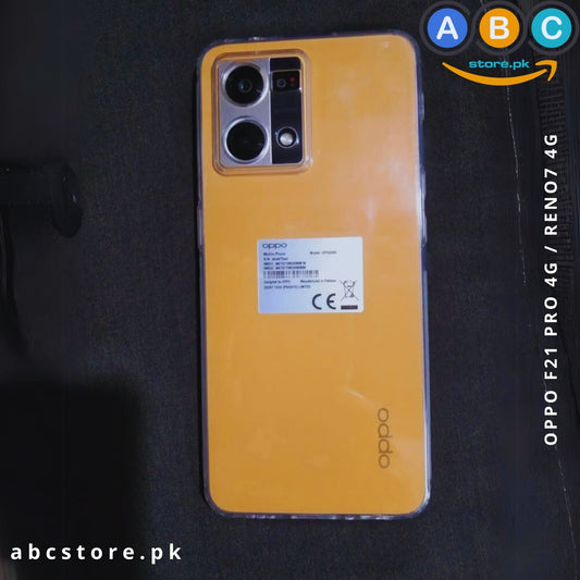 Oppo F21 Pro (4G) / Reno7 (4G) Case, Soft TPU with Dust Plugs (NO Corner Bumpers) Ultra Clear Back Cover