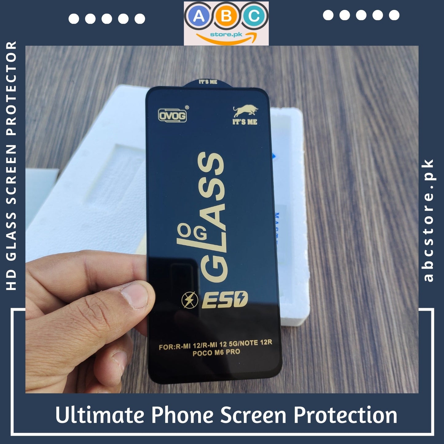 Xiaomi Poco M6 Pro (4G), HD Tempered Glass Screen Protector