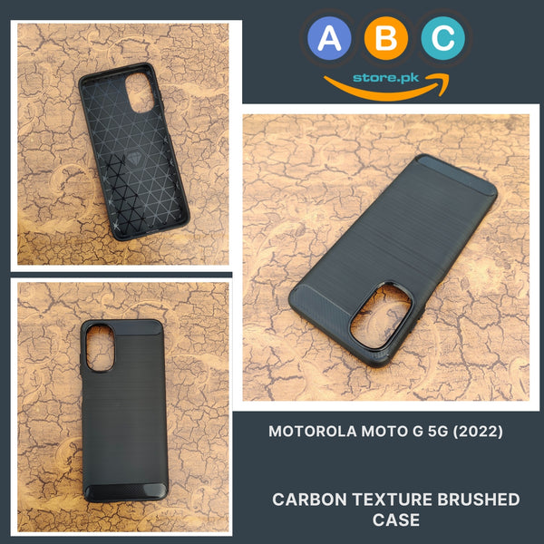 Motorola Moto G 5G (2022) Case, Brushed Texture TPU Shockproof Back Cover