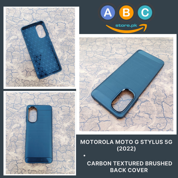 Motorola Moto G Stylus 5G (2022) Case, Brushed Texture TPU Shockproof Back Cover