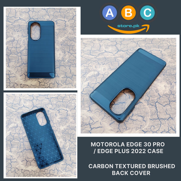 Motorola Edge 30 Pro / Edge Plus 2022 Case, Brushed Texture TPU Shockproof Back Cover