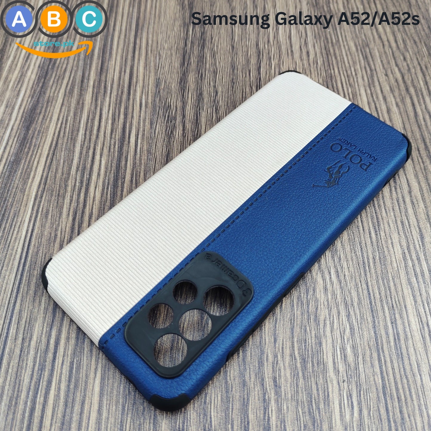 Samsung Galaxy A52/A52s Case, Polo Dual Pattern Leather Finish Back Cover