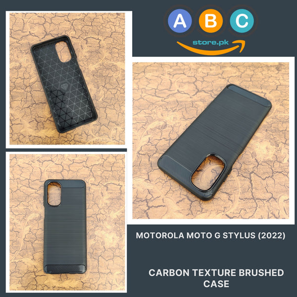 Motorola Moto G Stylus (2022) Case, Brushed Texture TPU Shockproof Back Cover