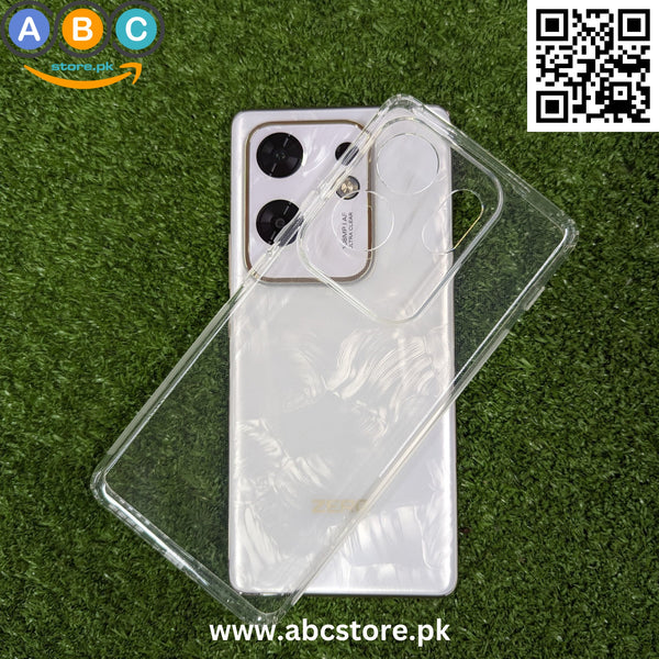 Infinix Zero 30 (4G) Case, Soft TPU with Dust Plugs (NO Corner Bumpers) Ultra Clear Back Cover