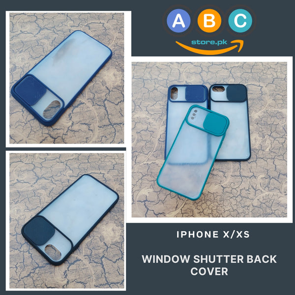 Apple iPhone X/Xs Case, Shutter Window Lens Protective Back Cover