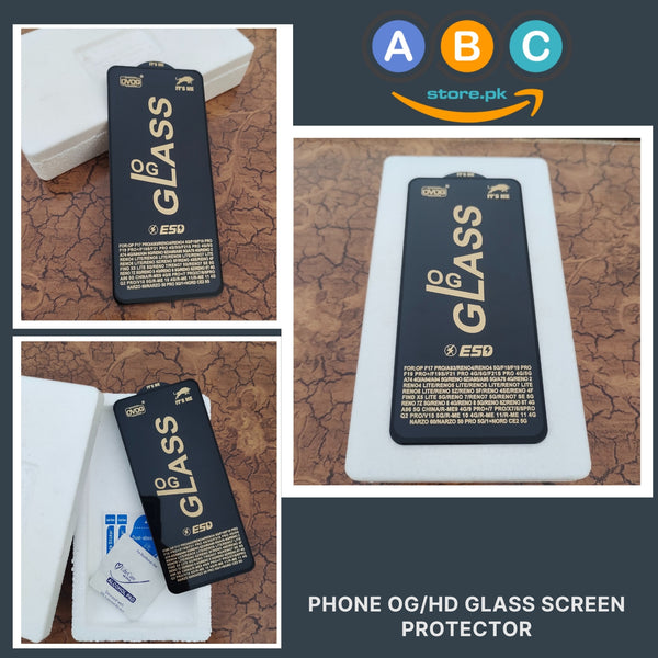 Oppo F19/F19s/F19 Pro/F19 Pro+, OG/HD Tempered Glass Screen Protector