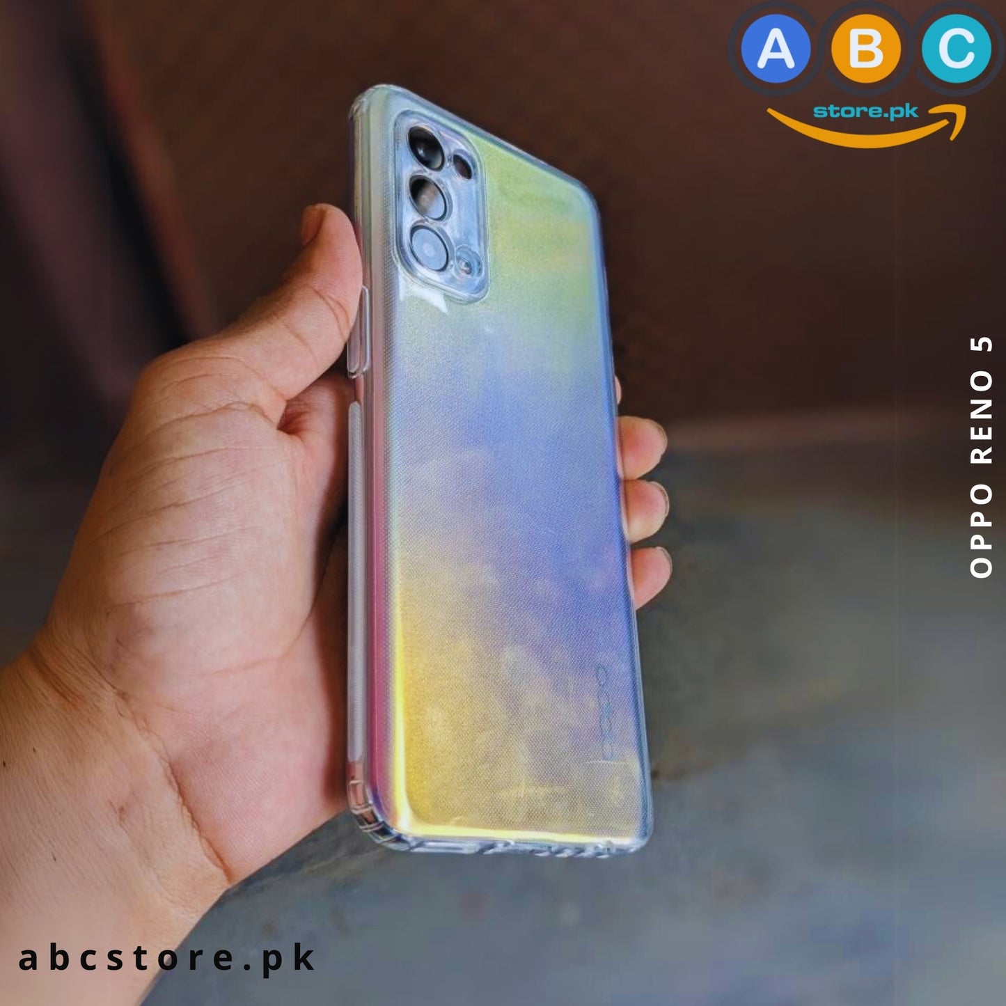 Oppo Reno 5 (4G/5G) Case, Soft TPU Ultra-Clear with Dust Plugs (NO Corner Bumpers) Back Cover