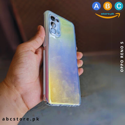 Oppo Reno 5 (4G/5G) Case, Soft TPU Ultra-Clear with Dust Plugs (NO Corner Bumpers) Back Cover