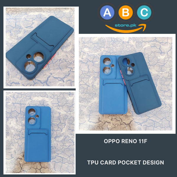 Oppo Reno 11F, Soft TPU with Card Slot Back Cover