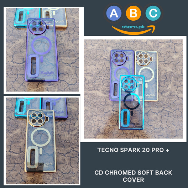 Tecno Spark 20 Pro+ (Plus), CD Chrome Lens Protective Back Cover