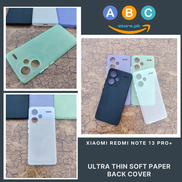 Xiaomi Redmi Note 13 Pro+ (Plus) Case, Soft Ultra-thin Matte Finish Light Weight Back Cover