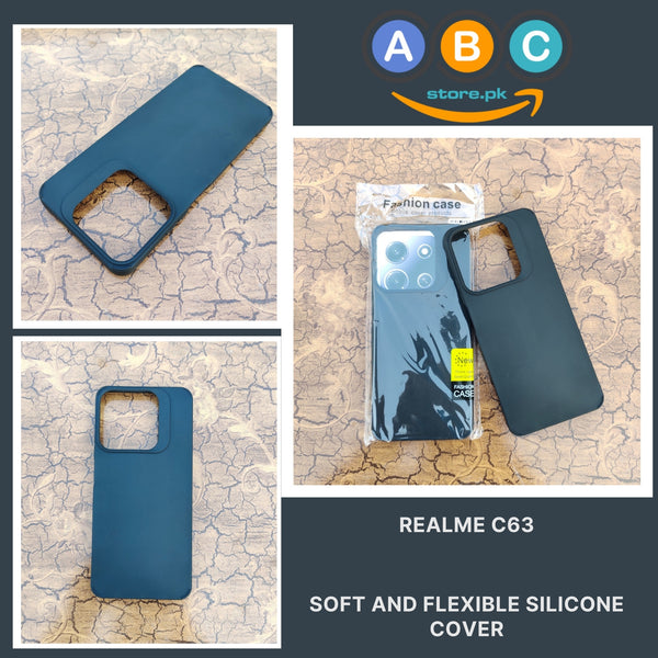 Realme 63 Case, TPU Soft and Slim with Camera Protective Bumps Shockproof Back Cover