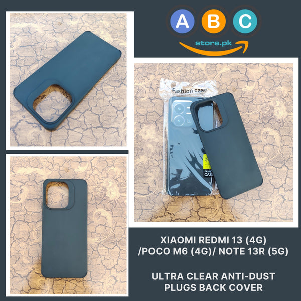 Xiaomi Redmi 13 (4G) /Poco M6 (4G) / Note 13R (5G) Case, TPU Soft and Slim with Camera Protective Bumps Shockproof Back Cover