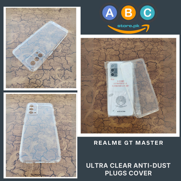 Realme GT Master Case, Soft TPU with Dust Plugs (NO Corner Bumpers) Ultra Clear Back Cover