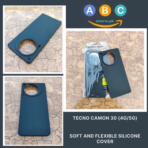 Tecno Camon 30 (4G/5G) Case, TPU Soft and Slim with Camera Protective Bumps Shockproof Back Cover