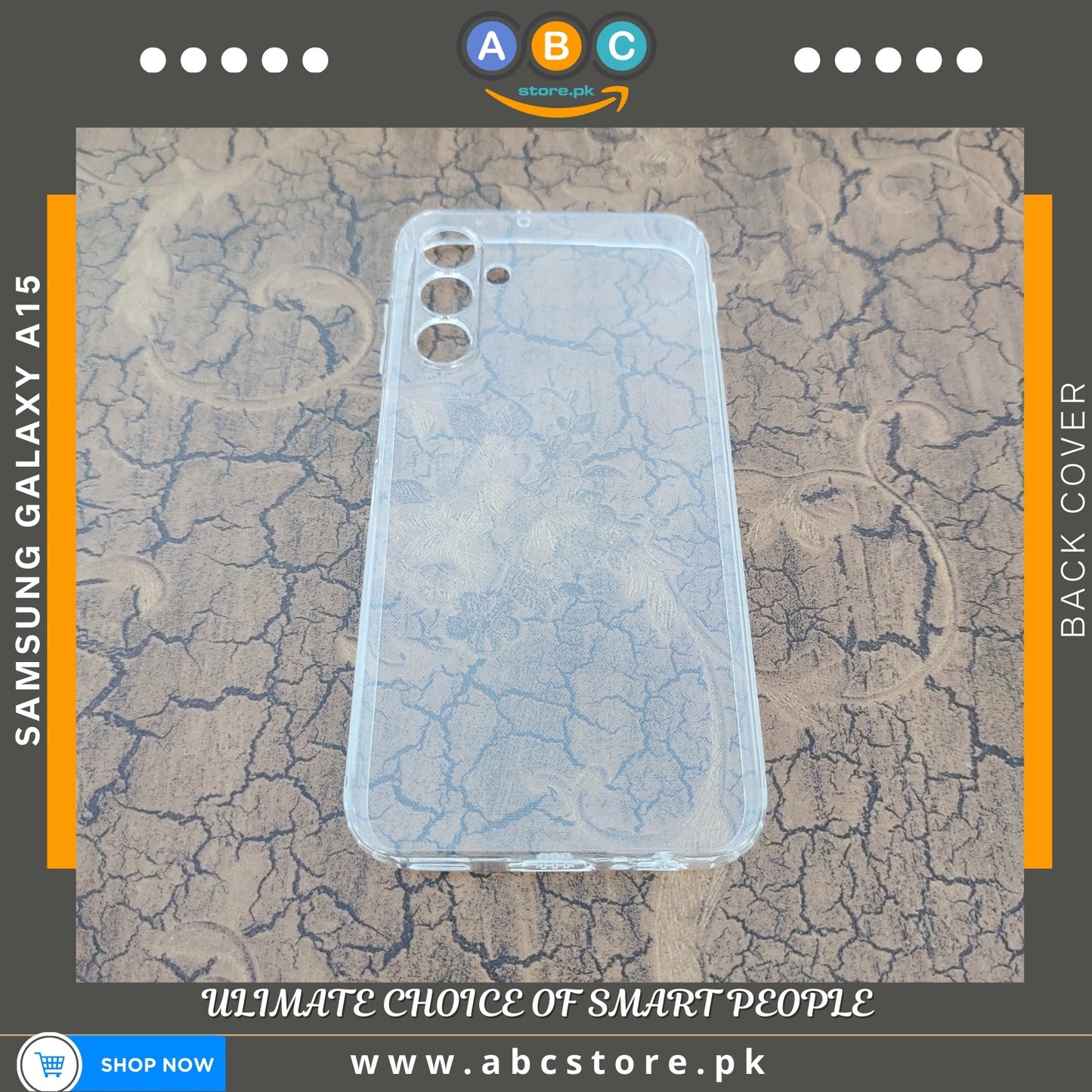 Samsung Galaxy A15 Case, Soft TPU Ultra-Clear with Dust Plugs (NO Corner Bumpers) Back Cover