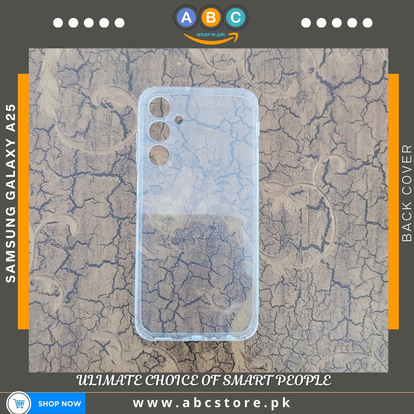 Samsung Galaxy A25 Case, Soft TPU Ultra-Clear with Dust Plugs (NO Corner Bumpers) Back Cover