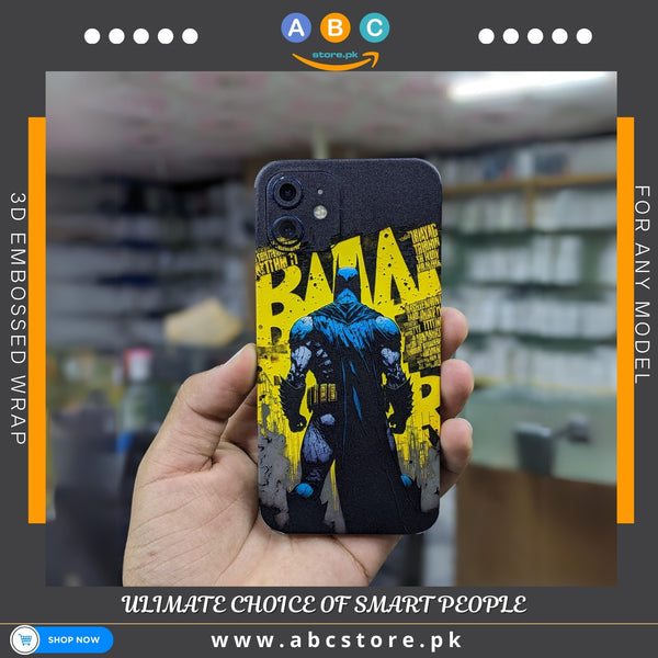 3D Spiderman /Superman /Batman Mobile Wraps for All Phone Brands/Models