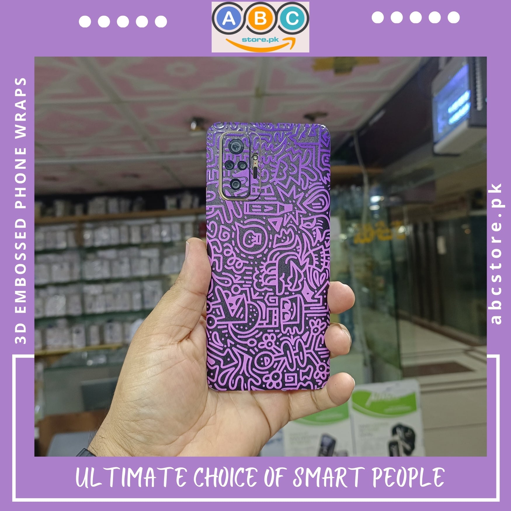 3D Textured Mobile Wraps for All Phone Brands/Models β ABC Store