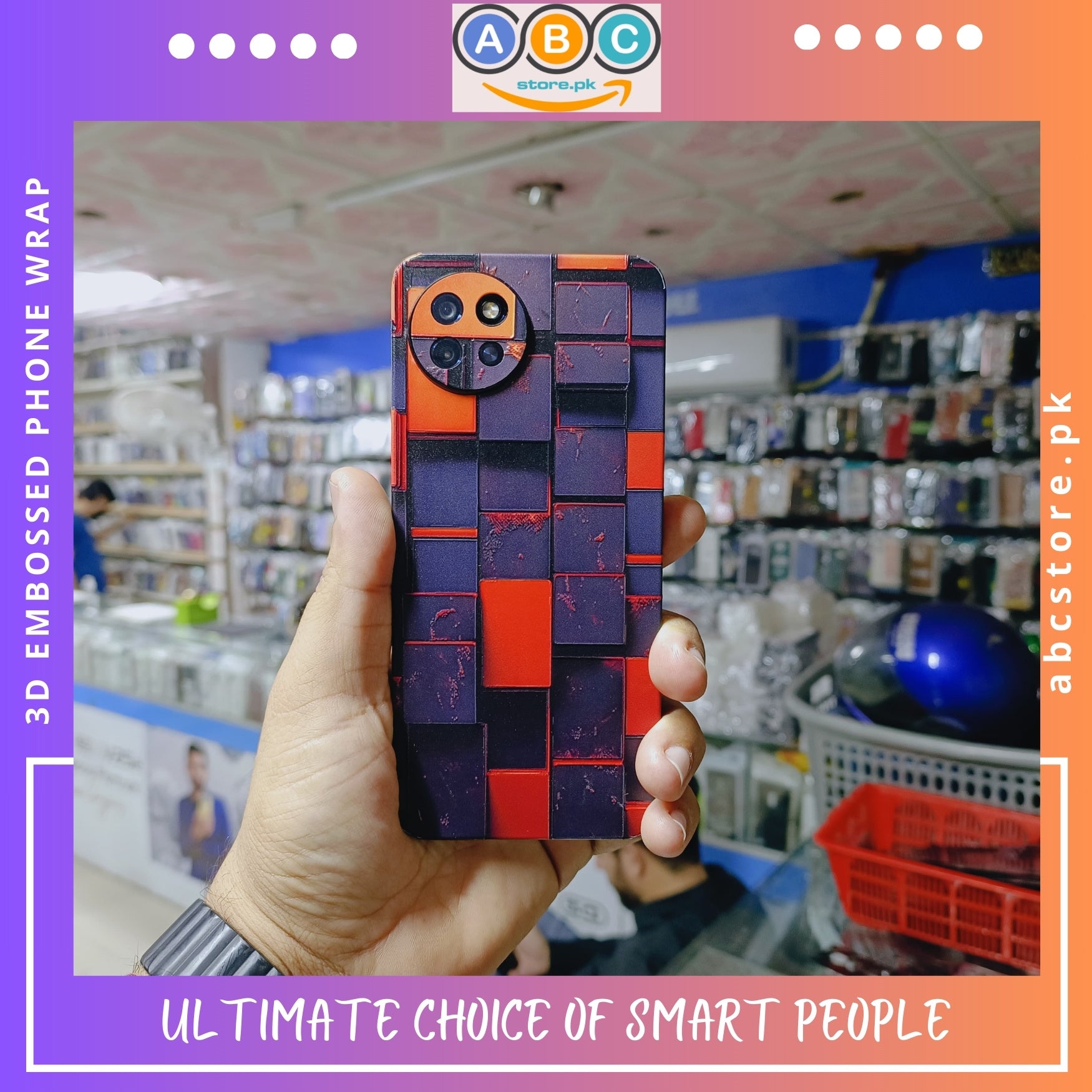 3D Geometrical Shape Mobile Wraps for All Phone Brands/Models โ ABC Store