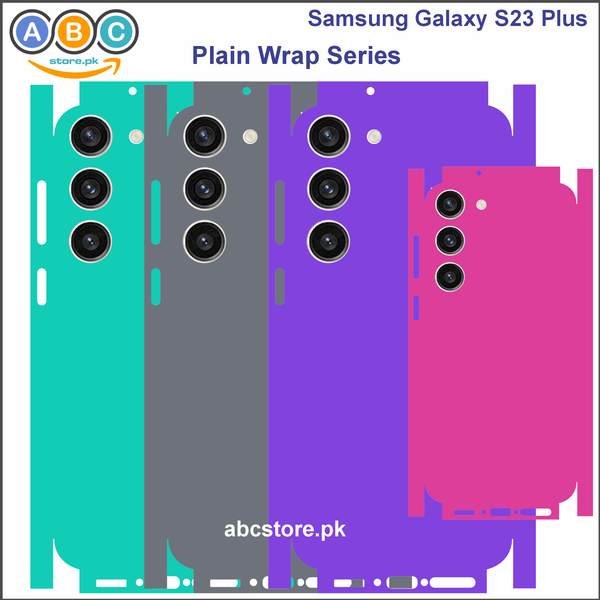 Samsung Galaxy S23+ (Plus), Glossy/Matte/Carbon/Leather Textured Full Back Protection Phone Vinyl Wrap