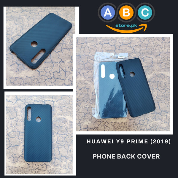 Huawei Y9 Prime (2019) Case, Ultra Slim Soft Carbon Texture Back Cover