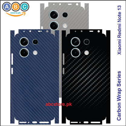 Xiaomi Redmi Note 13, Glossy/Matte/Carbon/Leather Textured Full Back Protection Phone Vinyl Wrap