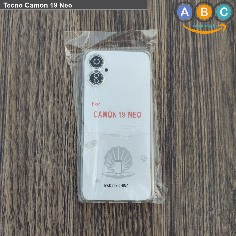 Tecno Camon 19 Neo Case, Soft TPU with Dust Plugs (NO Corner Bumpers) Ultra Clear Back Cover