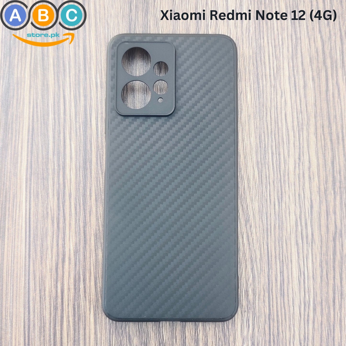 Xiaomi Redmi Note 12 4G Case, Carbon Fiber Texture Soft Lightweight TPU Back Cover